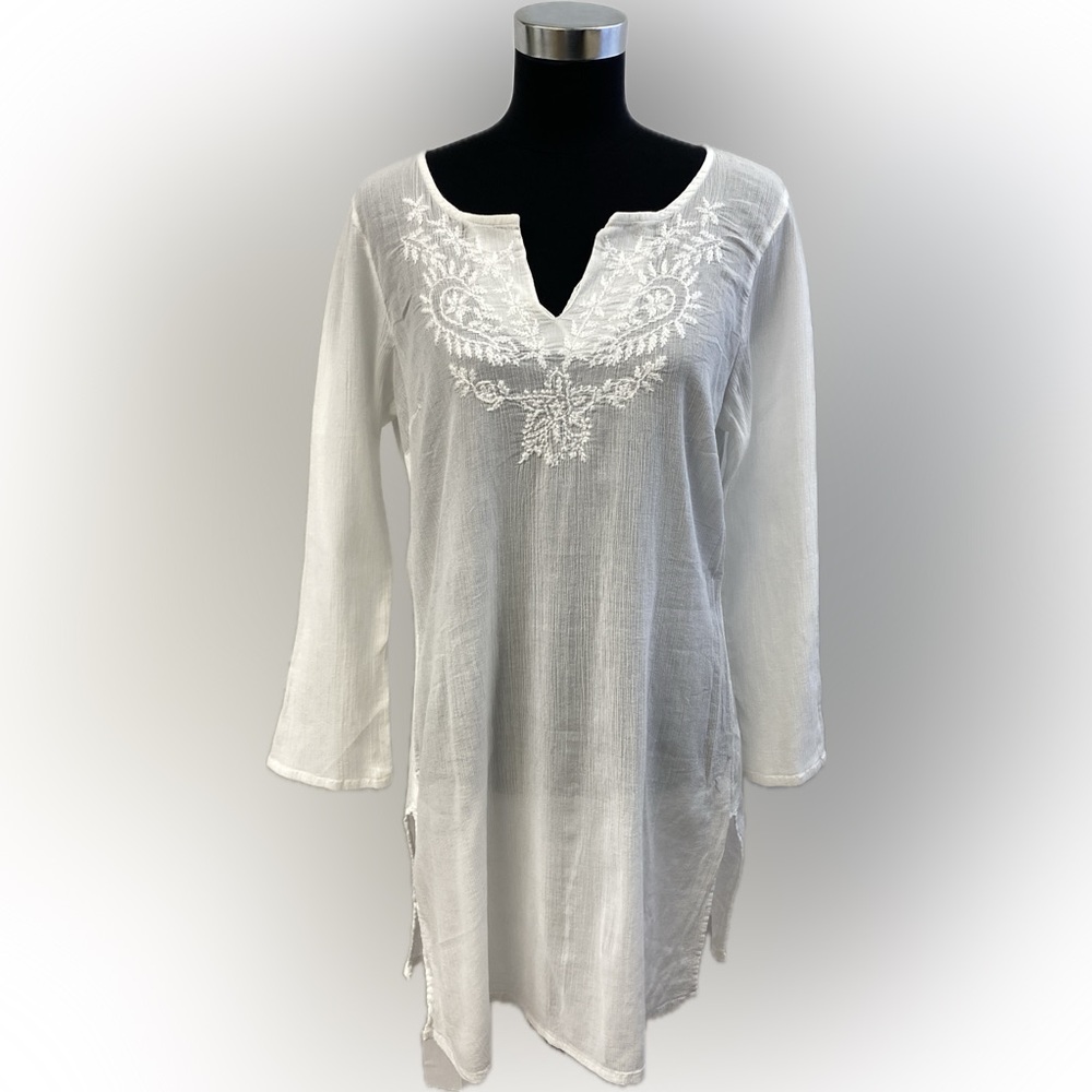 Old Navy Women's White Beach Cover Up Tunic